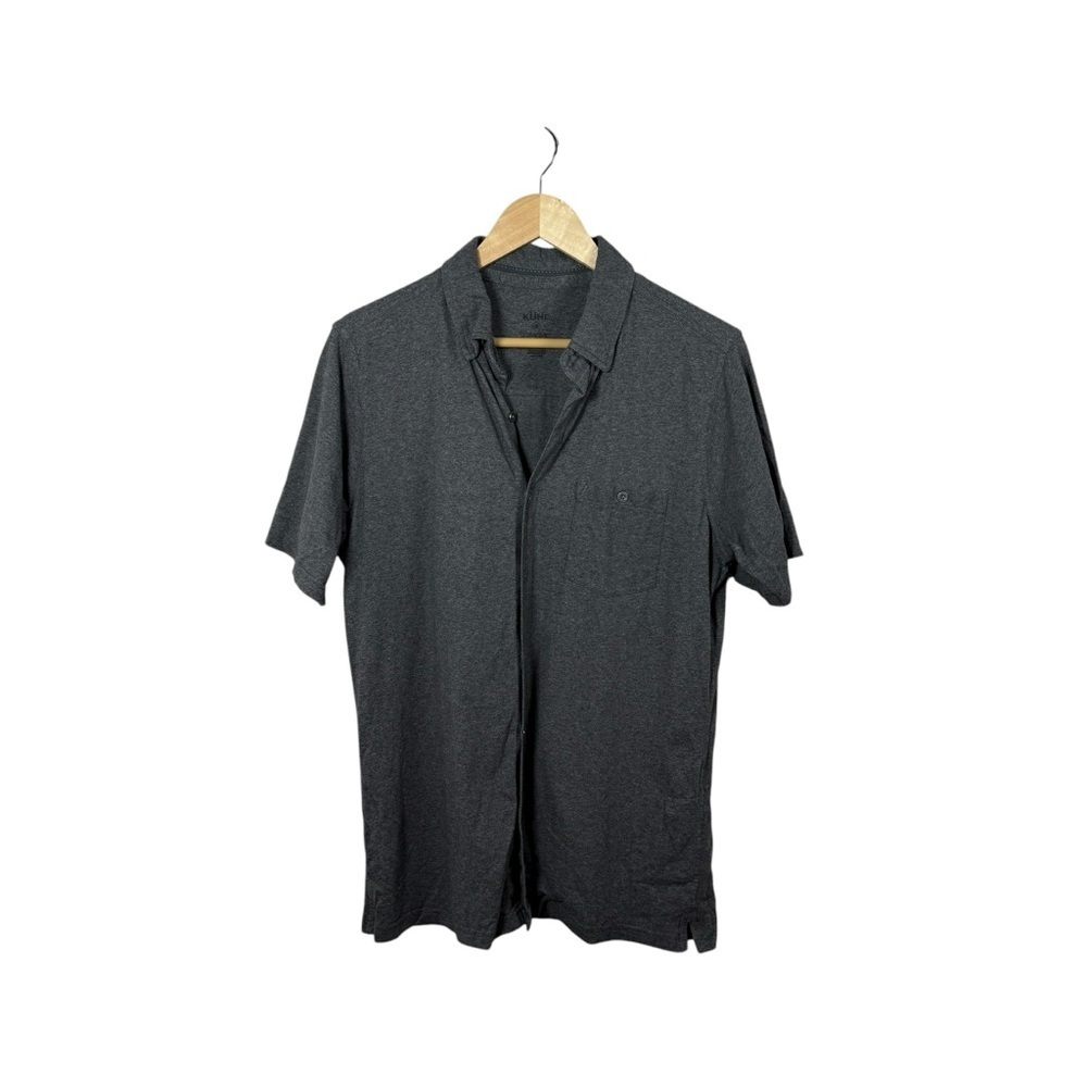 Kuhl Men’s Wildfibre Short Sleeve Button Down Shirt Grey Size M
